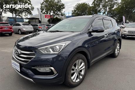 Blue 2016 Hyundai Santa FE Wagon Elite Crdi (4X4)