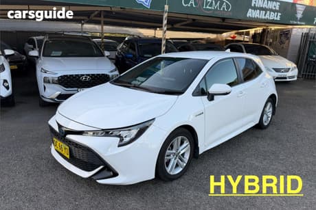 White 2021 Toyota Corolla Hatchback Ascent Sport Hybrid