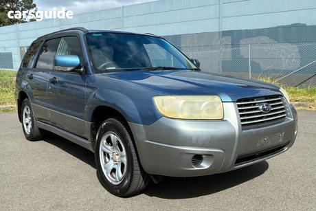 Blue 2007 Subaru Forester SUV X