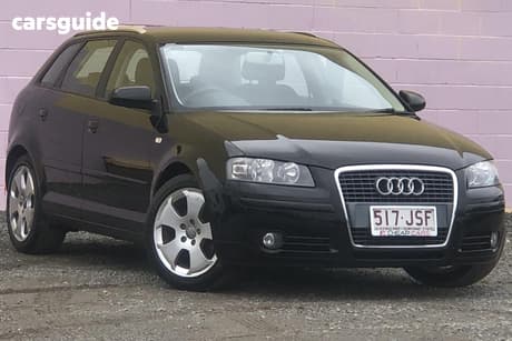 Black 2006 Audi A3 Hatchback Sportback 2.0 Fsi Ambition