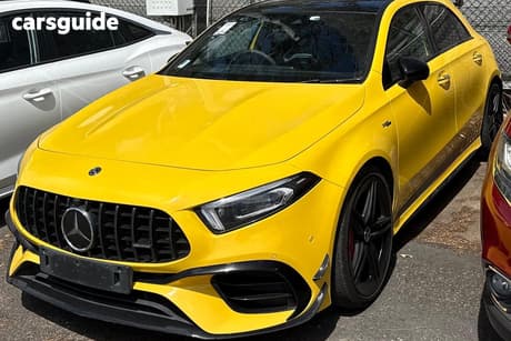 Yellow 2019 Mercedes-Benz A45 Hatchback S 4Matic