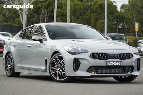 Grey 2022 Kia Stinger Sedan 3.3 Gt (Black Leather)