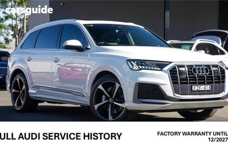 White 2022 Audi Q7 Wagon 50 Tdi S Line Quattro Mhev