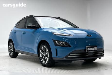 Blue 2021 Hyundai Kona Wagon Highlander Electric Std Range