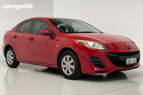 Red 2010 Mazda 3 Sedan Neo