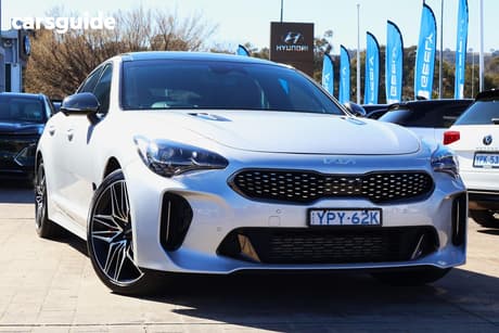 Silver 2022 Kia Stinger Sedan Gt (Black Leather)