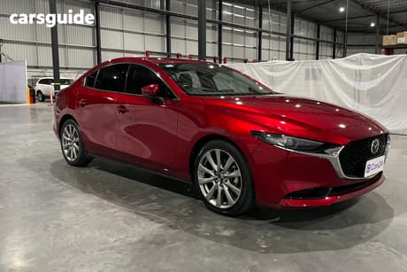 Red 2022 Mazda 3 Sedan G25 Astina