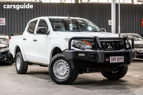 White 2018 Mitsubishi Triton Dual Cab Utility Glx (4X4)