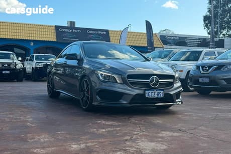 Grey 2014 Mercedes-Benz CLA45 Coupe Amg
