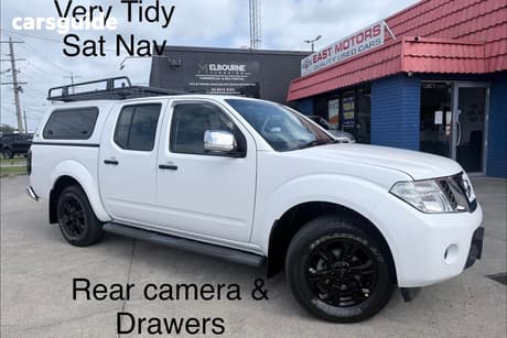 White 2014 Nissan Navara Dual Cab Pick-up St (4X4)