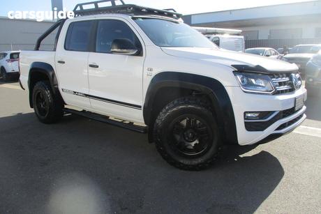 White 2018 Volkswagen Amarok Dual Cab Utility V6 Tdi 550 Dark Label