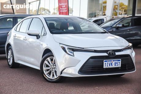 White 2025 Toyota Corolla Sedan Ascent Sport Hev