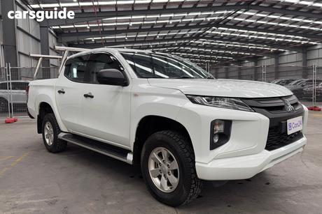 White 2019 Mitsubishi Triton Ute Tray GLX+ 4X4