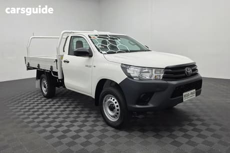 White 2022 Toyota Hilux Cab Chassis Workmate (4X4)