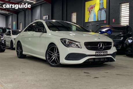 White 2017 Mercedes-Benz CLA200 Coupe 200