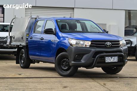 Blue 2023 Toyota Hilux Double Cab Pick Up Workmate (4X2)