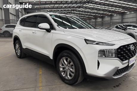 White 2023 Hyundai Santa FE Wagon Crdi (Awd)