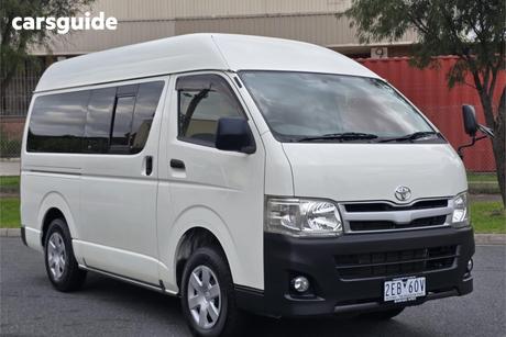 White 2012 Toyota HiAce Commercial KDH206