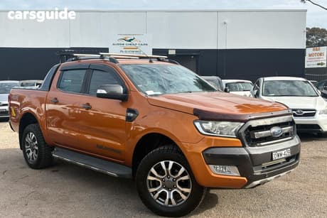 Orange 2018 Ford Ranger Ute Tray WILDTRAK DUAL CAB PX MKII MY18 UTILITY
