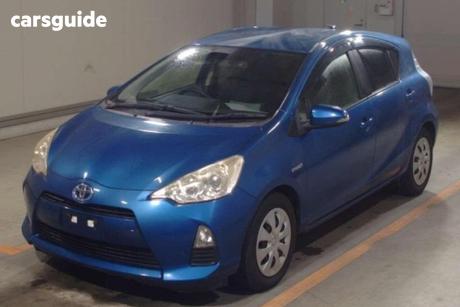 Blue 2013 Toyota Aqua Hatch HYBRID WELCAB