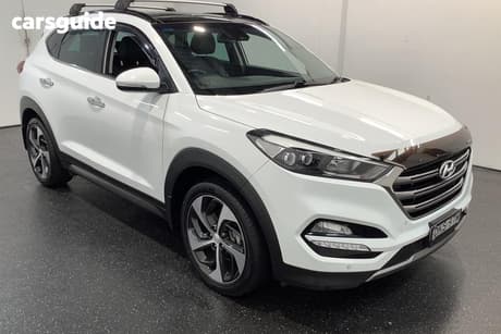 White 2016 Hyundai Tucson Wagon Highlander (Awd)