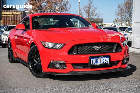 Red 2017 Ford Mustang Coupe Fastback Gt 5.0 V8