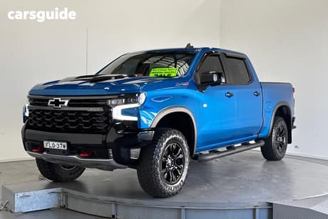 Blue 2023 Chevrolet Silverado Crew Cab Pickup 1500 Zr2
