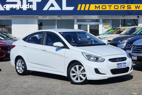 White 2017 Hyundai Accent Sedan Sport