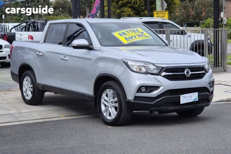 Silver 2020 Ssangyong Musso Dual Cab Utility Elx