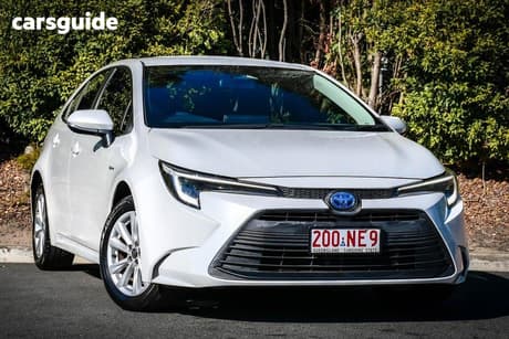 White 2025 Toyota Corolla Sedan Ascent Sport Hev