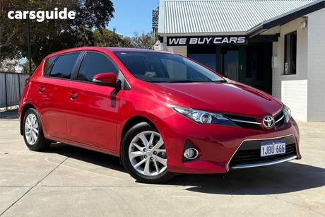 Red 2014 Toyota Corolla Hatchback Ascent Sport
