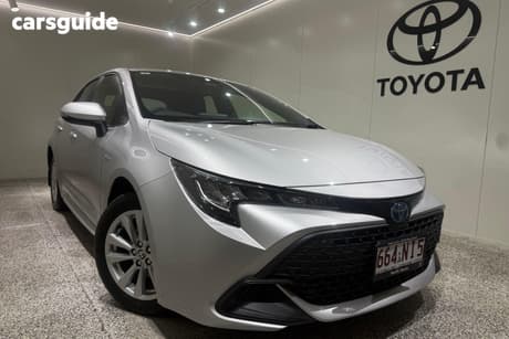 Silver 2025 Toyota Corolla Hatchback Ascent Sport Hybrid