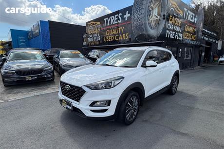 White 2020 Hyundai Tucson Wagon Active X (2Wd) Black Int