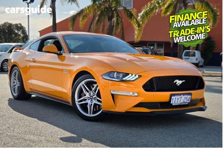 Orange 2018 Ford Mustang Coupe Fastback Gt 5.0 V8