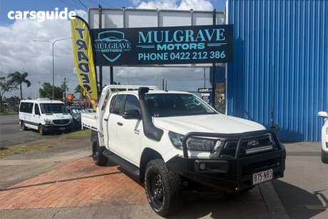 White 2021 Toyota Hilux Double Cab Pick Up Sr (4X4)