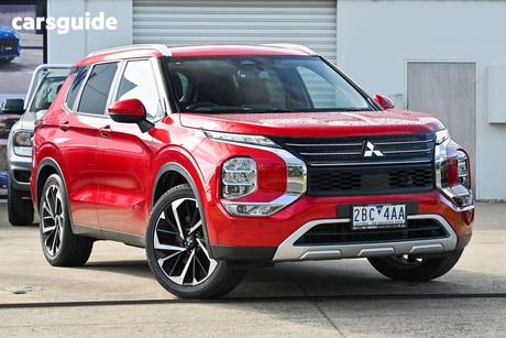 Red 2024 Mitsubishi Outlander Wagon Aspire 7 Seat (Awd)