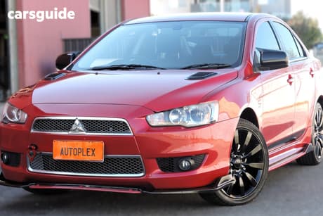 Burgundy 2008 Mitsubishi Lancer Sedan Vr-X