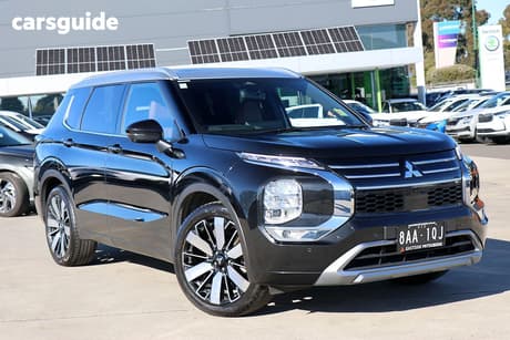 Black 2025 Mitsubishi Outlander Wagon Exceed Tourer 5 Seat (Awd)