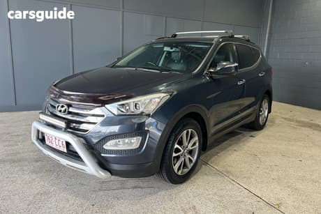 Blue 2012 Hyundai Santa FE Wagon Elite Crdi (4X4)