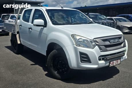 White 2019 Isuzu D-MAX Crew Cab Chassis Sx (4X4)