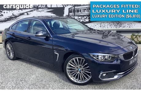 Blue 2018 BMW 420I Coupe Gran Coupe Luxury Line