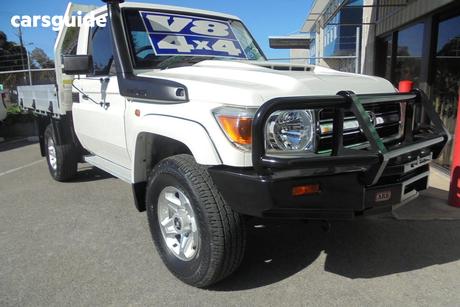White 2021 Toyota Landcruiser Cab Chassis Gxl