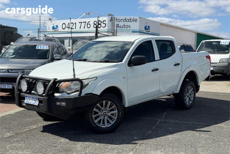 White 2016 Mitsubishi Triton Dual Cab Utility Glx (4X4)