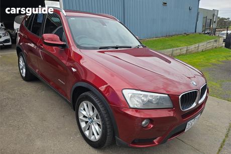 Red 2013 BMW X3 Wagon Xdrive 20D