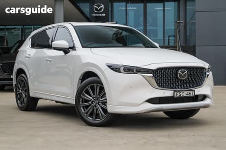 White 2025 Mazda CX-5 Wagon G35 Akera Turbo (Awd)
