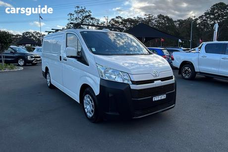 White 2022 Toyota HiAce Van Lwb