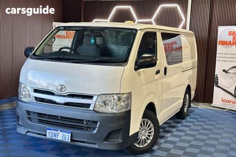 White 2010 Toyota HiAce Commercial LWB TRH201R MY11 UPGRADE