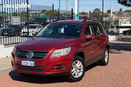 Red 2011 Volkswagen Tiguan Wagon 125 Tsi