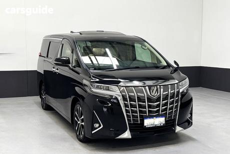 Black 2018 Toyota Alphard Commercial