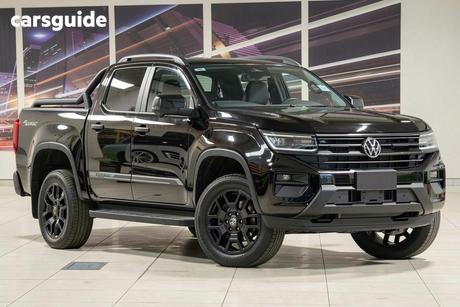 Black 2026 Volkswagen Amarok Dual Cab Utility Dark Label Tdi600 4Motion